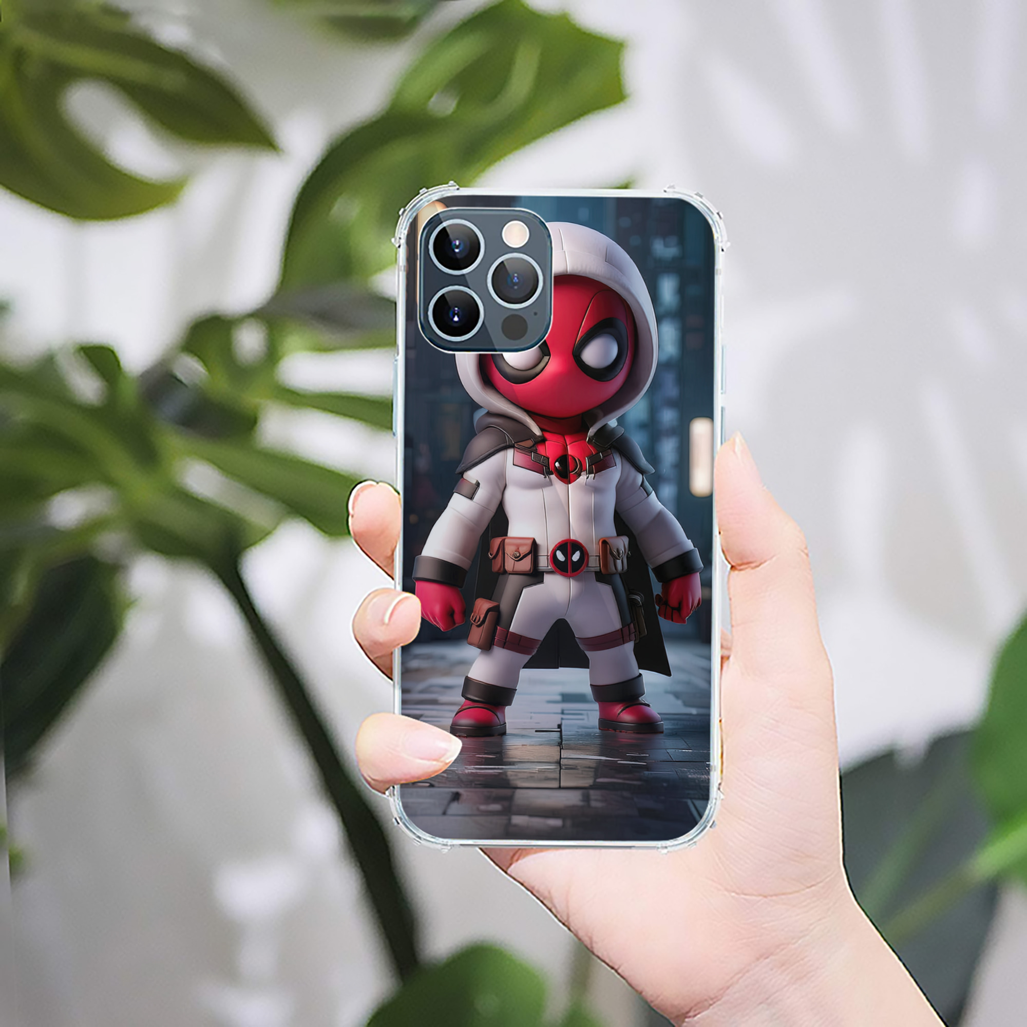 （画像用） Deadpool デッドプール 【iPhone 12シリーズ対応】透明スマホケース（クリアソフトケース）
